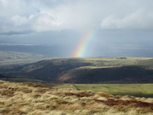 Rainbow over Hay-on-Wye